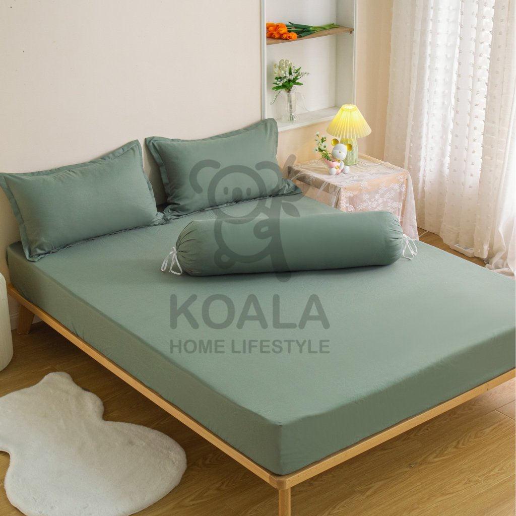 Koala Home Bedsheet/Bed Sheet/fitted sheet/Single/Super Single/Queen/King Size Bedsheet Mattress Protector