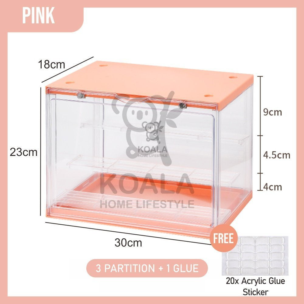 Koala Home Blind Box Figurine Popmart Display Cabinet Storage box Organizer in Transparent acrylic fit 12-16pcs