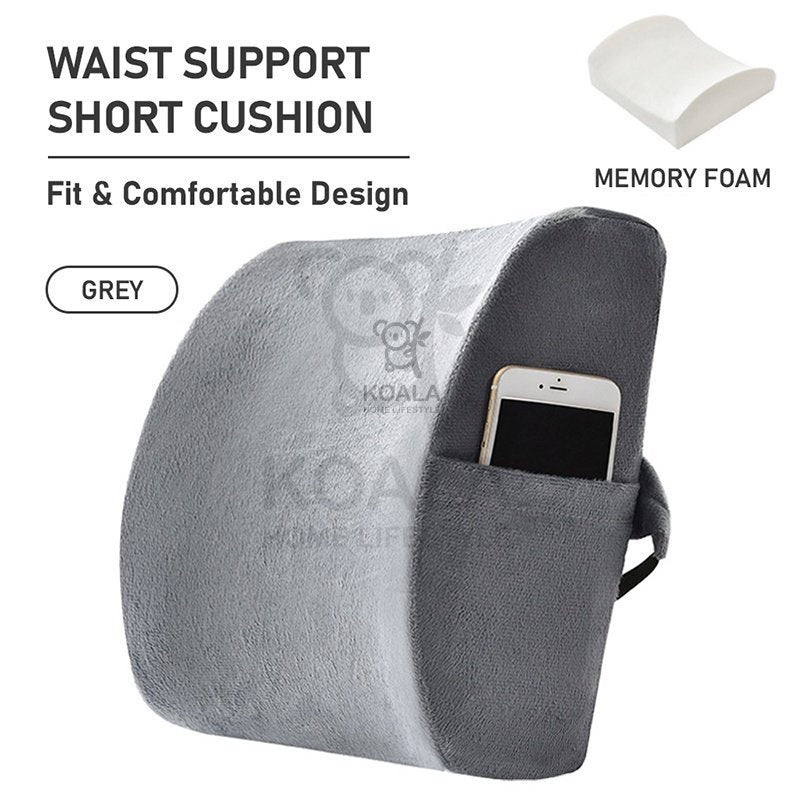 Koala Home Lumbar pillow/Seat Cushion / Lumbar Back Support/Memory Seat Cushion Gifts