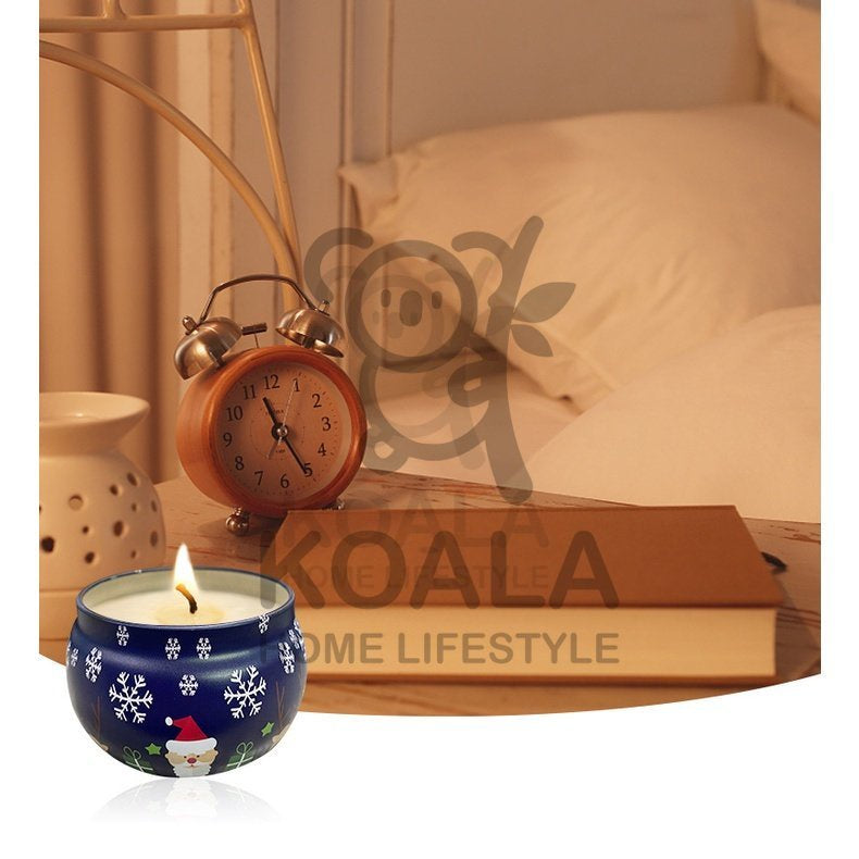 Koala Home Christmas Scented Candle Dry Flower Handmade Aromatherapy Wax Birthday Teacher's Day Gift