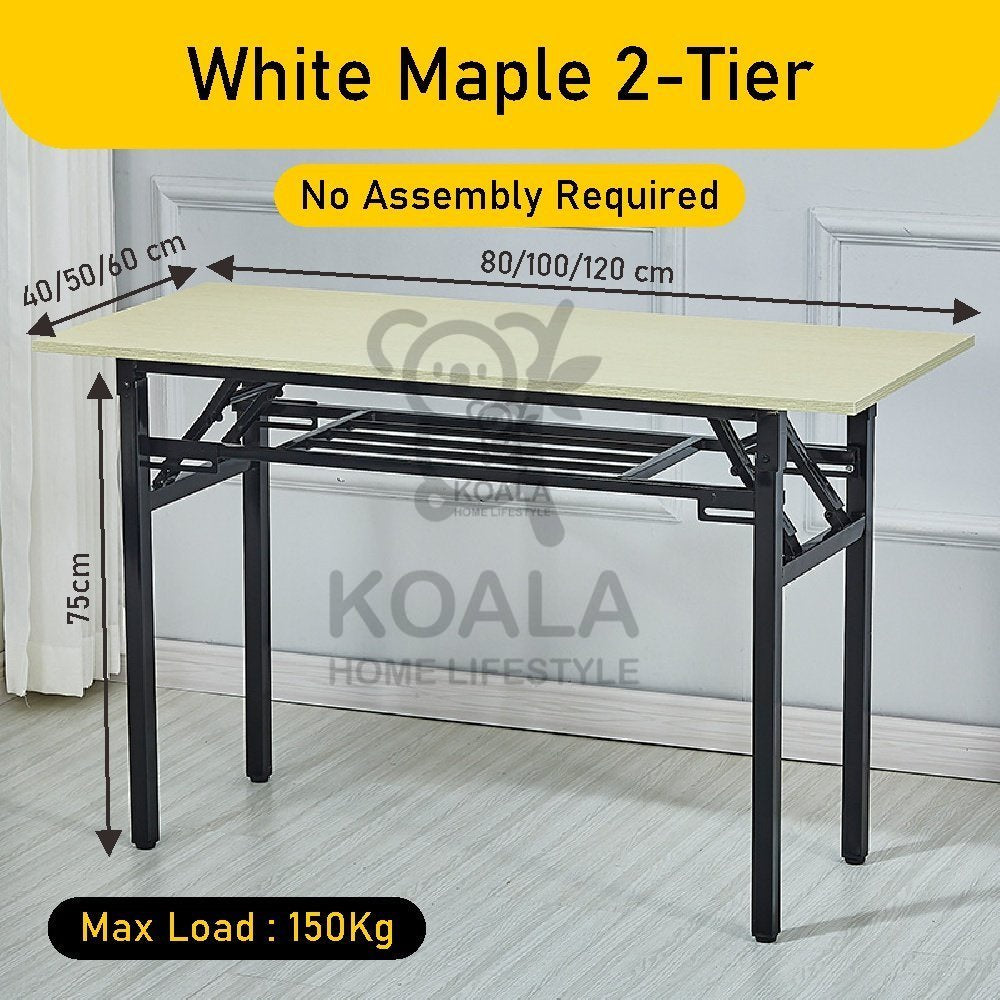 Koala Home Foldable Table Folding table Computer Table Study Tables Long Desk Training Table Free installation