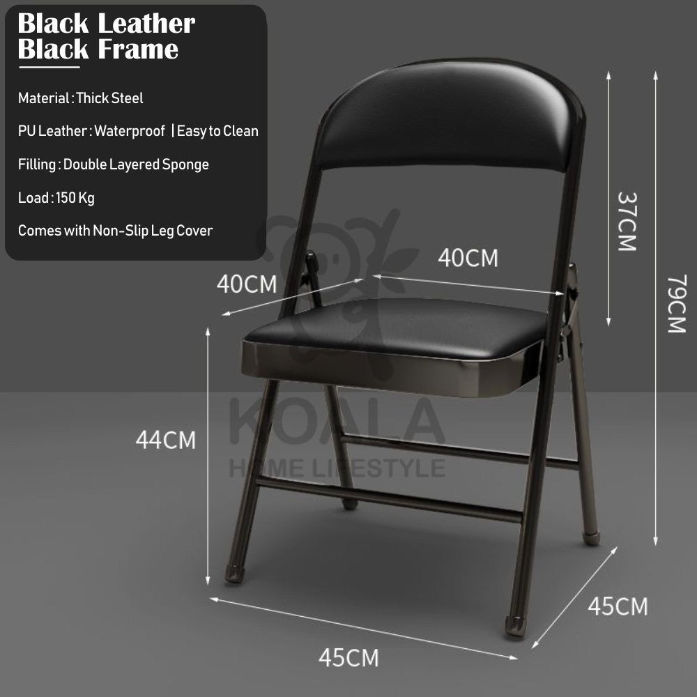 Koala Home Foldable Chair Waterproof Seat Portable Folding Chair