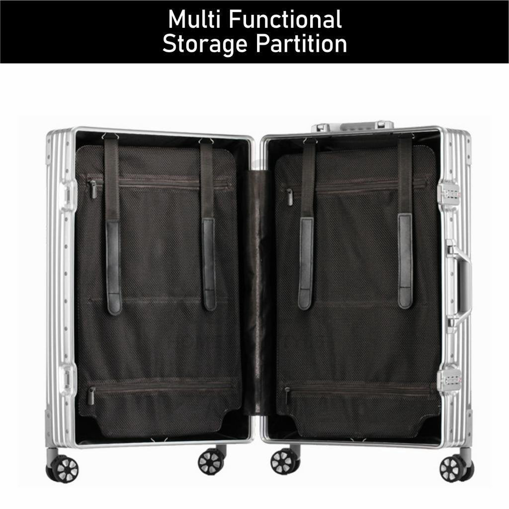 Koala Home Full Aluminum Magnesium Luggage/Spinner Travel Suitcase/Travel Trolley With Wheel TSA 20/24 inch