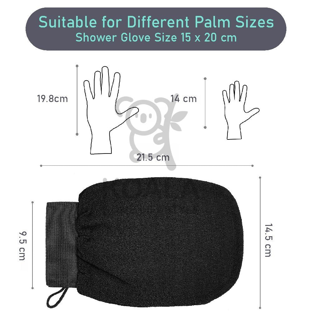 Koala Home Body Exfoliating Glove Bath Scrub Unisex Mitt