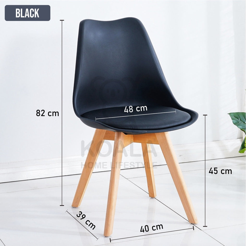 Koala Home Dining Chair/PU/Office Eames Chair Nordic Style Dining Chair/Leisure Coffee Chair, Hotel Stool Ergon