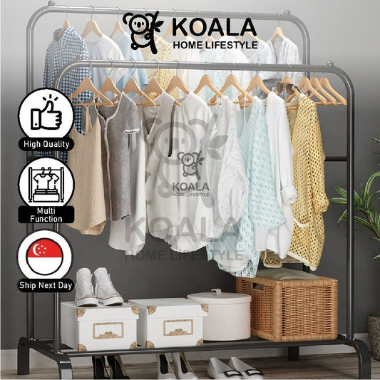 Koala Home Coat Rack Bedroom Simple Coat Hanger With Hat Rack Clothes Drying Rack