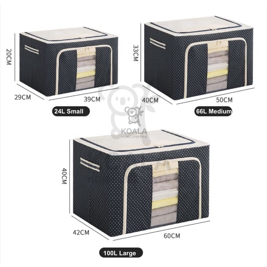 Koala Home Organizer Foldable Storage Box /Clothes Organizer/Stackable Storage Box 24L/66L/100L