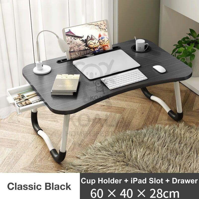 Koala Home Multi-purpose Foldable Laptop Table Lazy Table Bed Table with Tablet Holder for Work Study