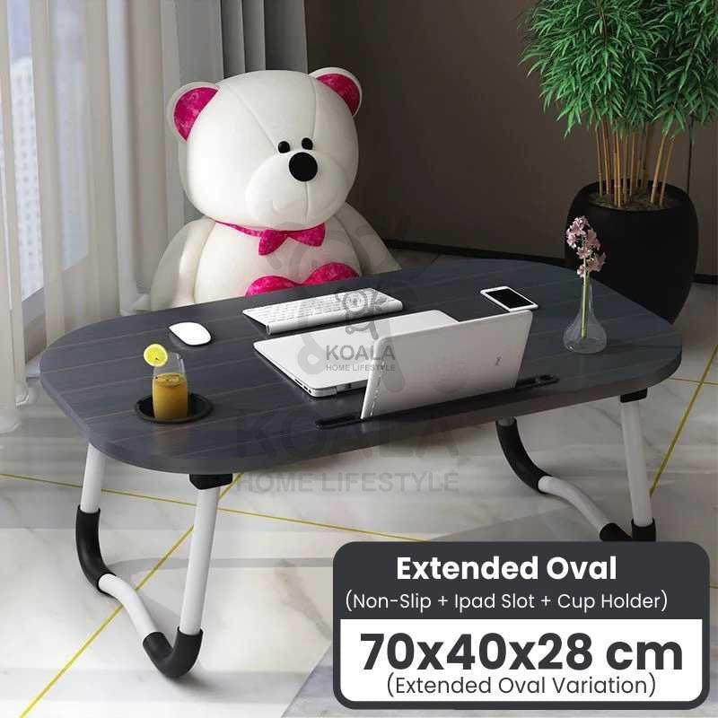 Koala Home Multi-purpose Foldable Laptop Table Lazy Table Bed Table with Tablet Holder for Work Study