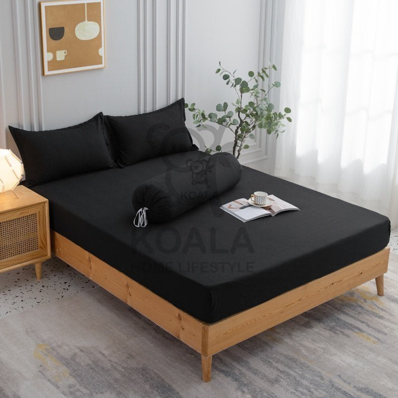 Koala Home Bedsheet/Bed Sheet/fitted sheet/Single/Super Single/Queen/King Size Bedsheet Mattress Protector