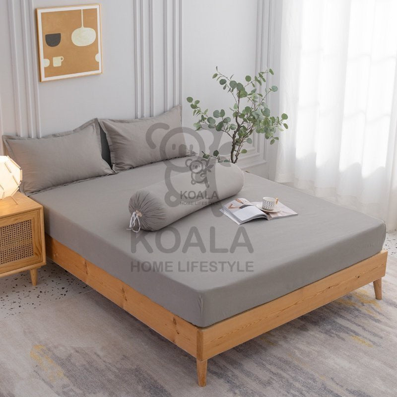 Koala Home Bedsheet/Bed Sheet/fitted sheet/Single/Super Single/Queen/King Size Bedsheet Mattress Protector