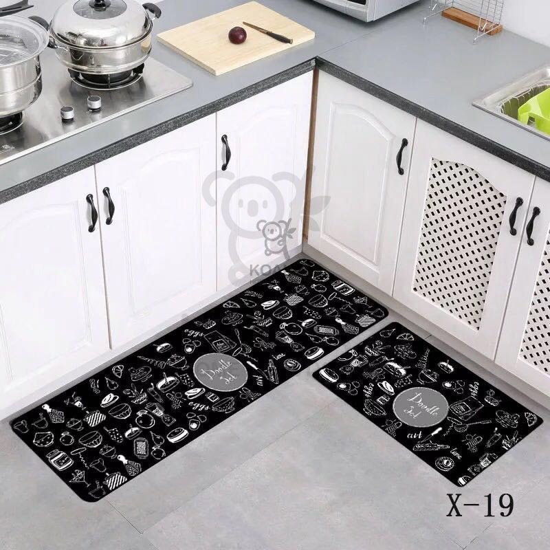 Koala Home Anti Slip Floor Mat Cartoon Geometric Nordic Carpet Bathroom/Living Room/ Kitchen/Door Mat