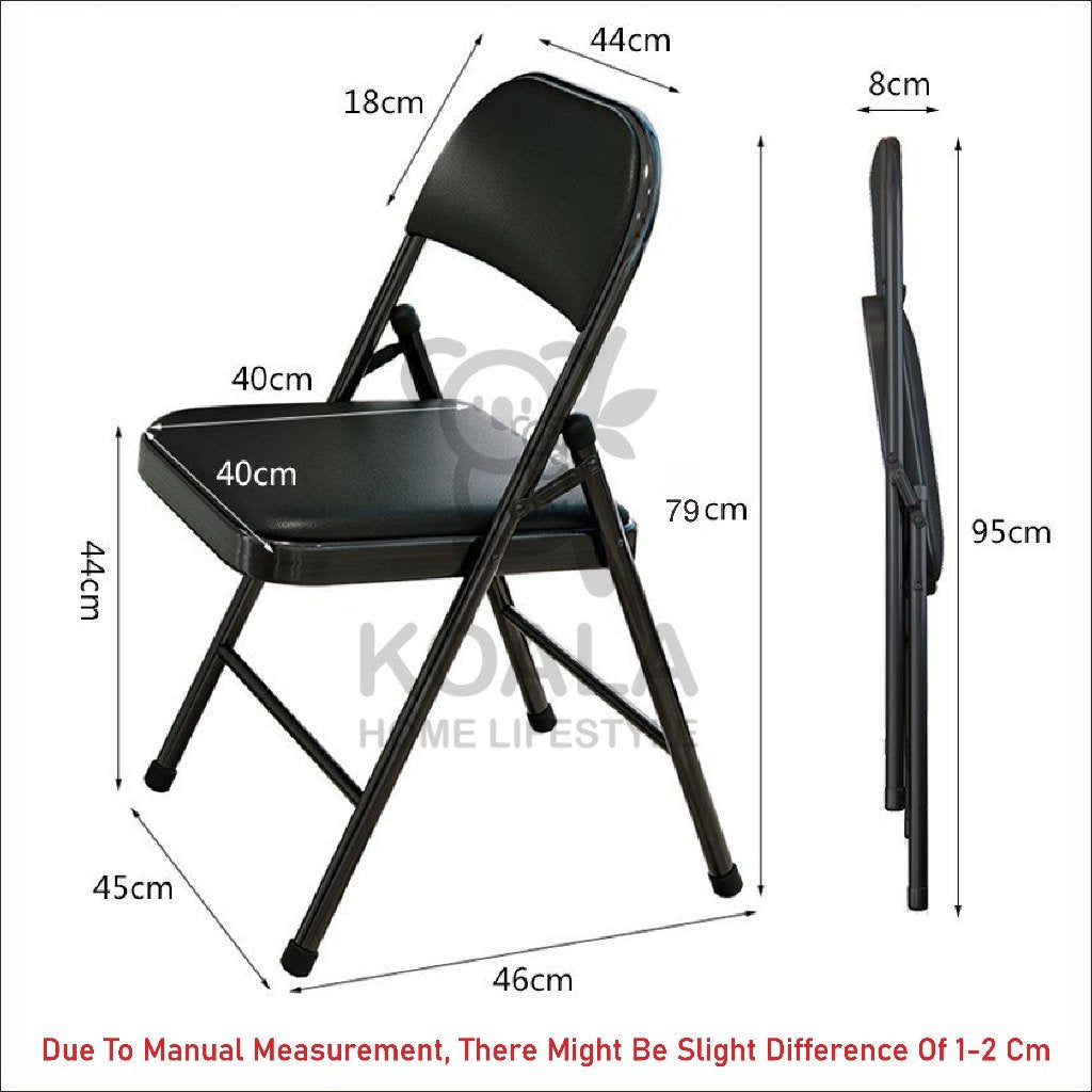 Koala Home Foldable Chair Folding Chair Waterproof Seat Designer Dining Chair/ Conference Chair