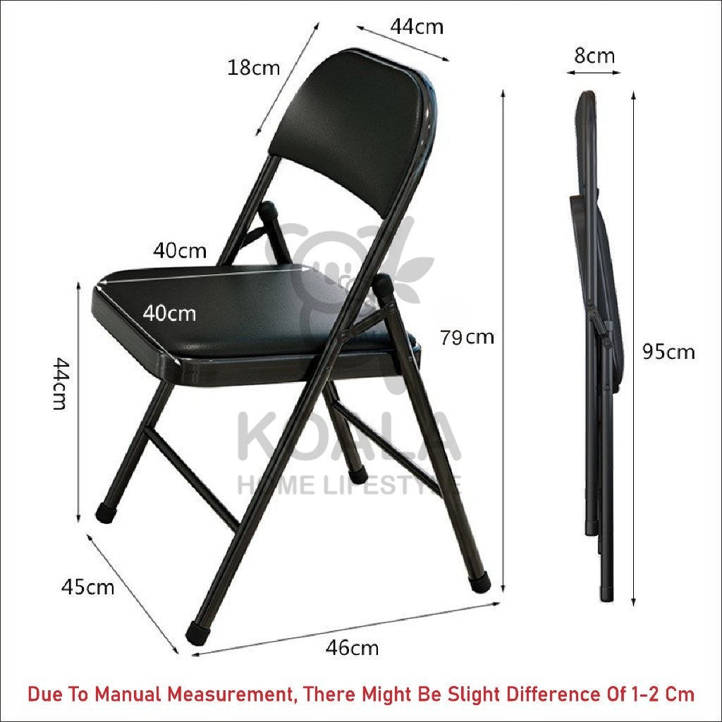 Koala Home Foldable Chair Waterproof Seat Portable Folding Chair