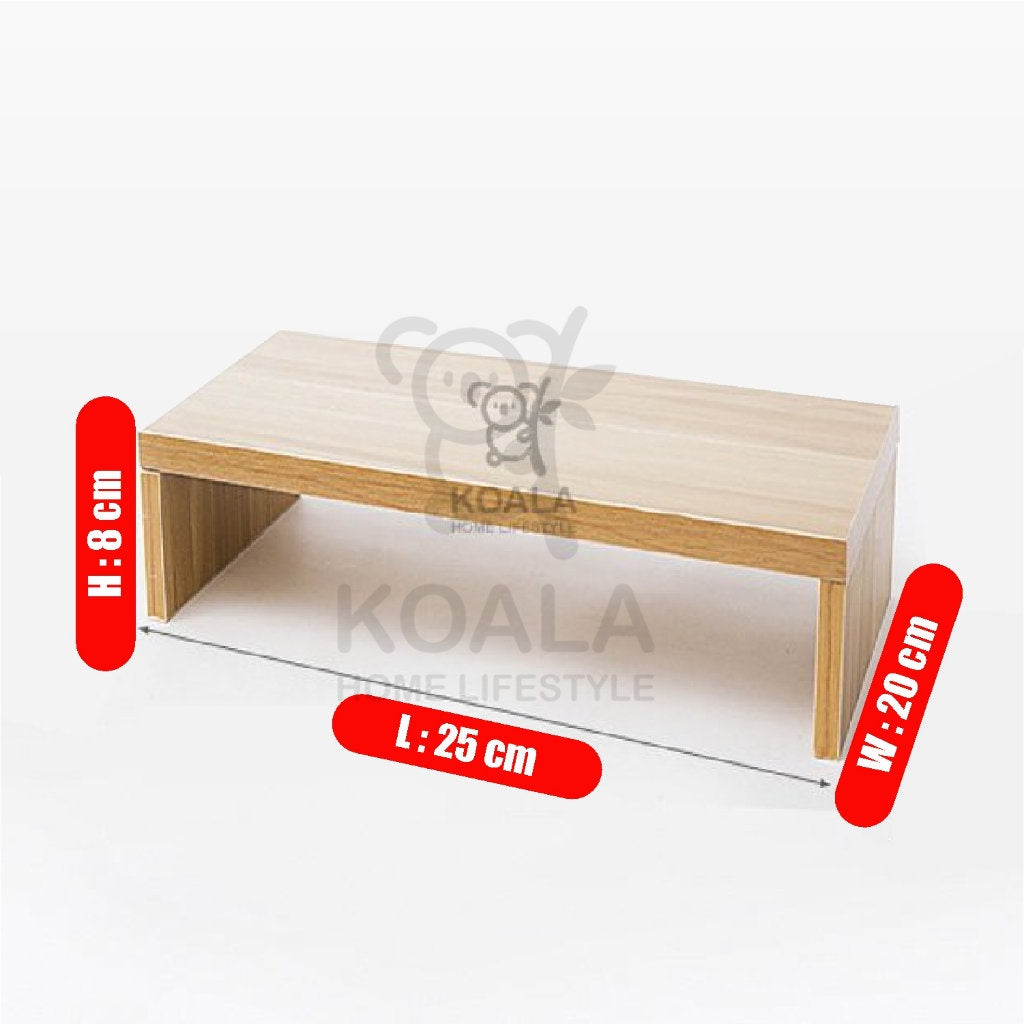 Koala Home Wooden Monitor Riser Stand/Ergonomic Laptop Stand/Desk Organizer Keyboard Storage