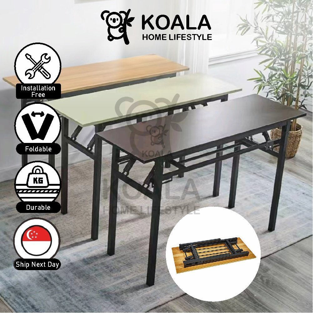 Koala Home Foldable Table Folding table Computer Table Study Tables Long Desk Training Table Free installation