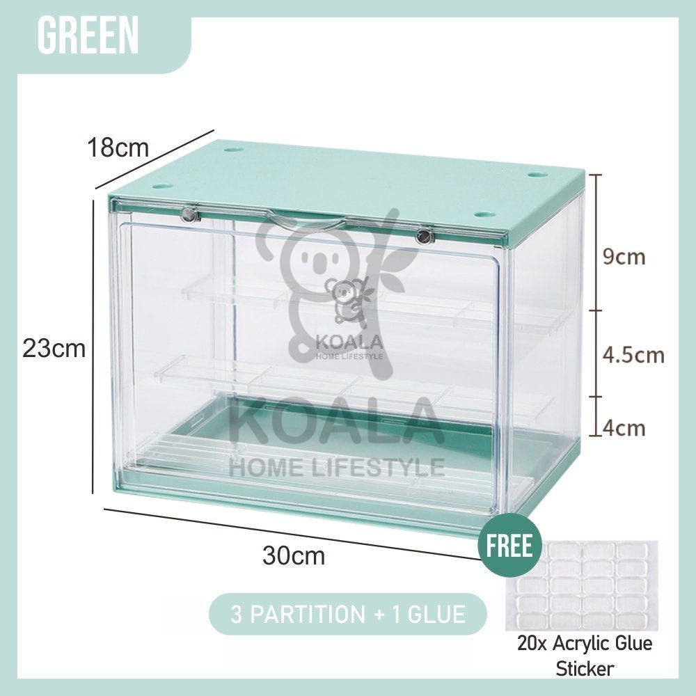 Koala Home Blind Box Figurine Popmart Display Cabinet Storage box Organizer in Transparent acrylic fit 12-16pcs