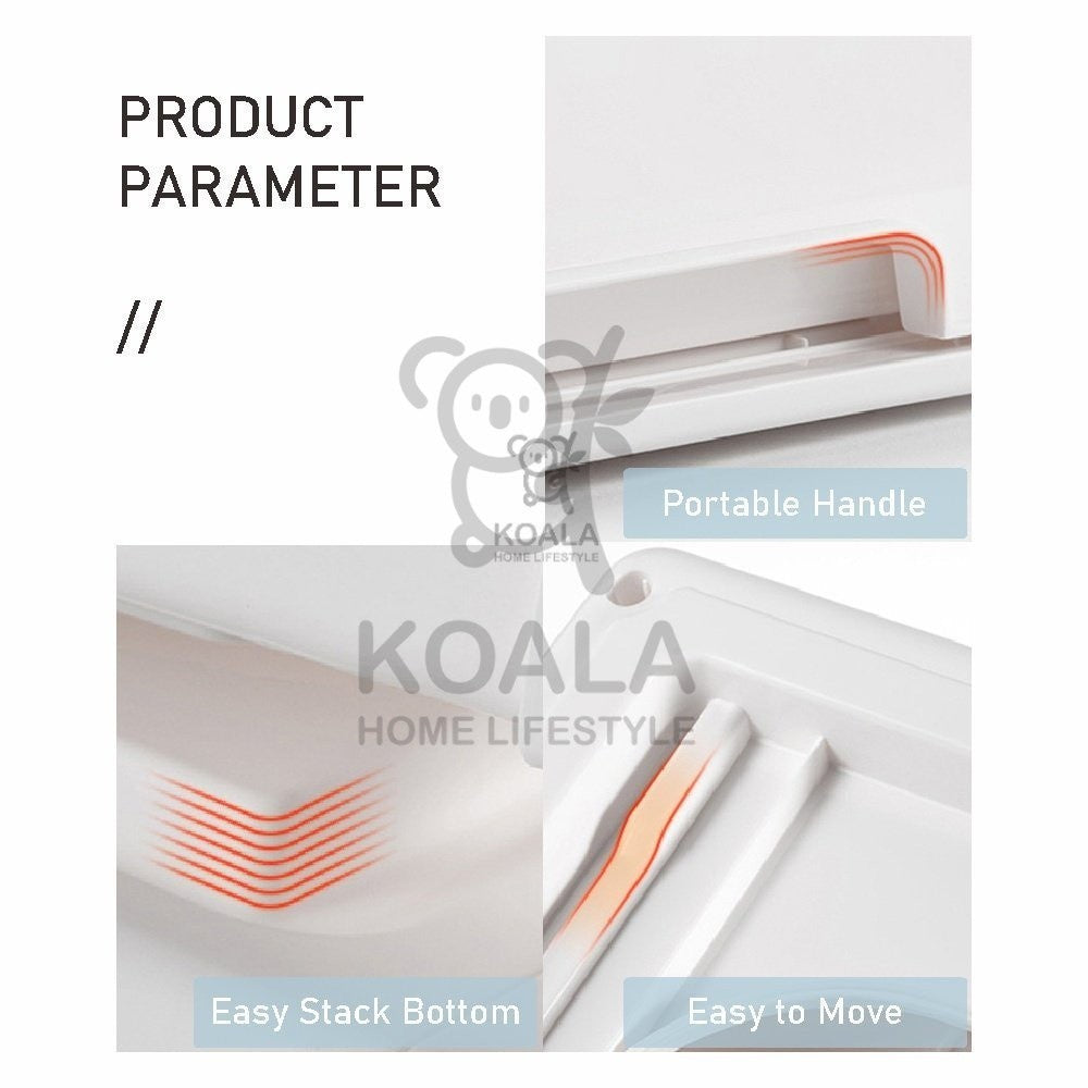 Koala Home Storage Drawers Box Stackable   Storage Chest Drawers Box Transparent Plastic Organizer / Container