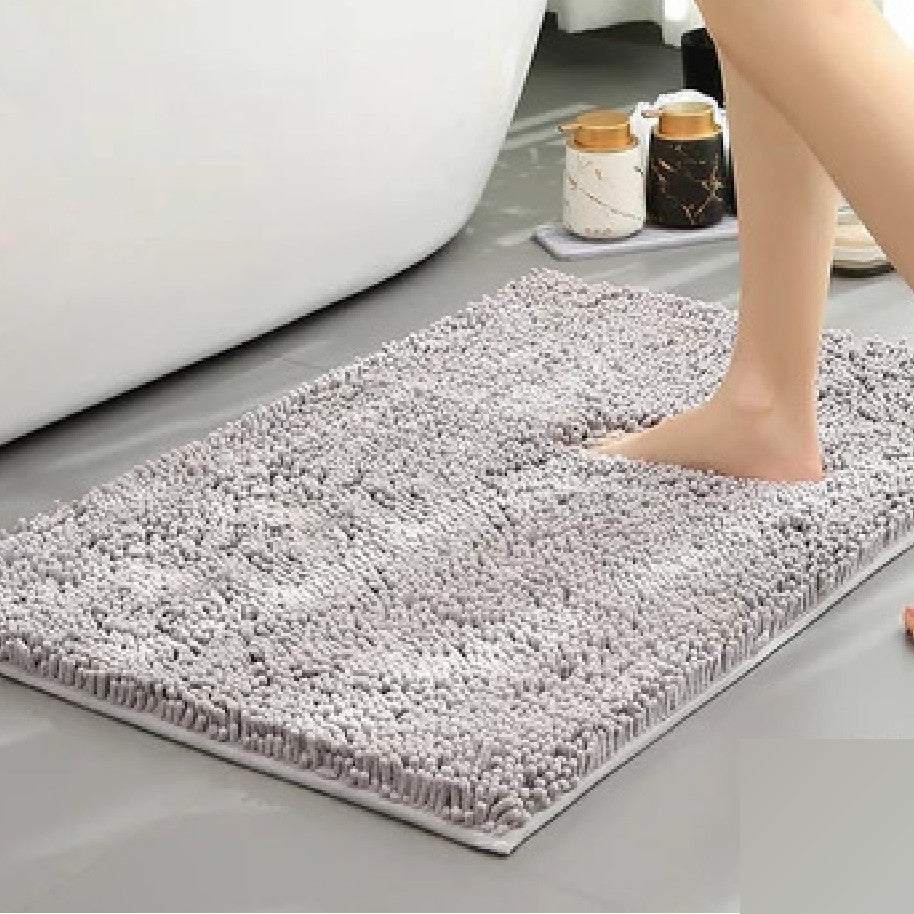 Koala Home Solid Color TPR Chenille Non-Slip Absorbent Bathroom Rug/Floor Mat/Carpet/ Kitchen Mat