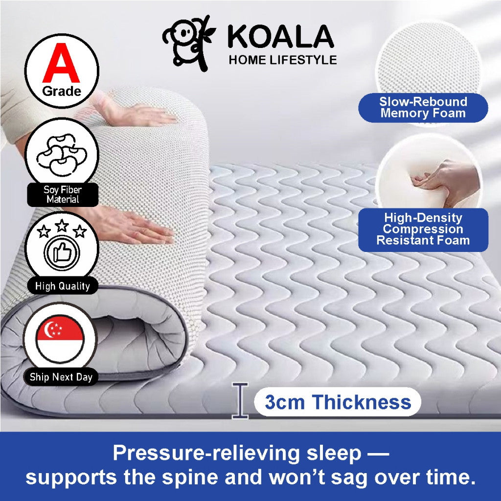 Koala Home Latex mattress/foldable mattress / Mattress Japanese Single Queen King Foldable Antibacterial