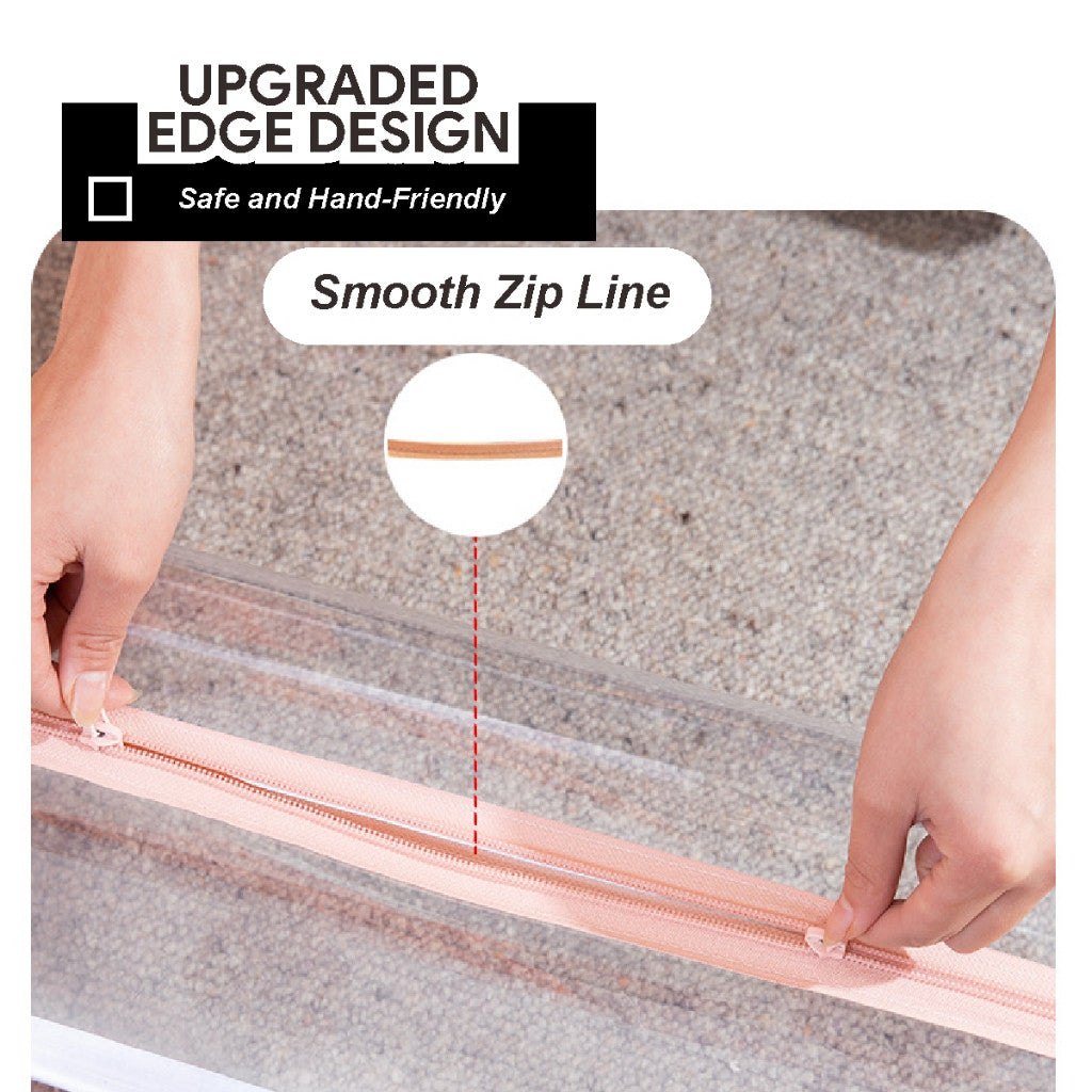 Koala Home Toy Storage/ Plush Doll Storage Box/ Toy Organizer Transparent PVC  Soft Toys Storage/  Dustproof Storage With Wheels