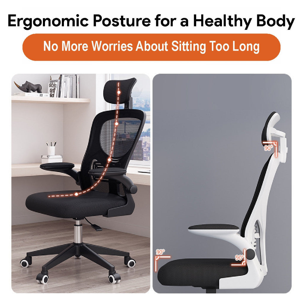 Koala Home Ergonomic Mesh Office Chair Adjustable Height Computer Chair with Armrest for Home & Office