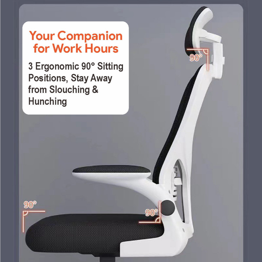 Koala Home Ergonomic Mesh Office Chair Adjustable Height Computer Chair with Armrest for Home & Office