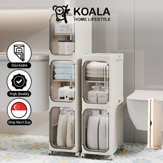 Koala Home  Slim Cabinet/kitchen cabinet / Plastic Storage Drawers / kitchen Organizer Shelf Rack