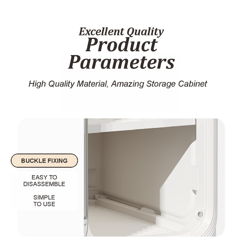 Koala Home  Slim Cabinet/kitchen cabinet / Plastic Storage Drawers / kitchen Organizer Shelf Rack