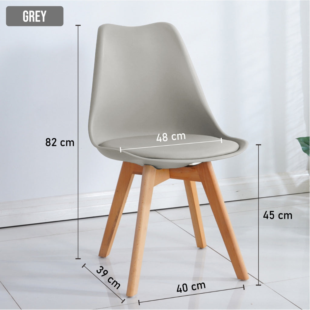 Koala Home Dining Chair/PU/Office Eames Chair Nordic Style Dining Chair/Leisure Coffee Chair, Hotel Stool Ergon