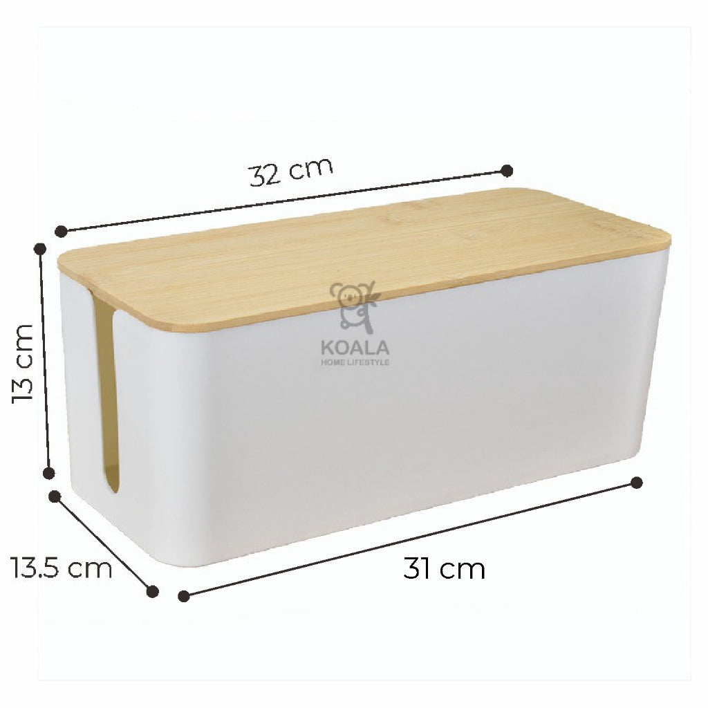 Koala Home Cable Management Box/Cable Organizer Box/Cable Storage Box/Wire Box Extension/Wire Organizer Box