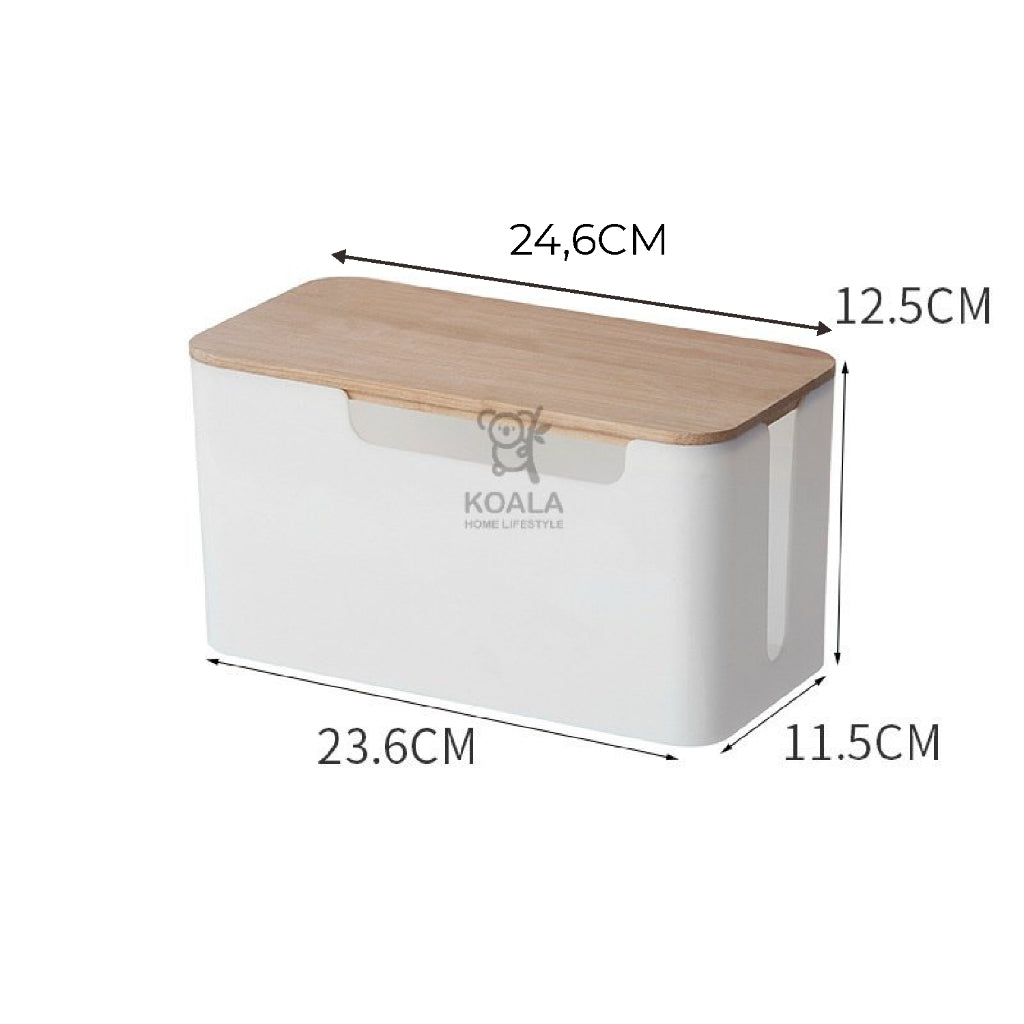 Koala Home Cable Management Box/Cable Organizer Box/Cable Storage Box/Wire Box Extension/Wire Organizer Box