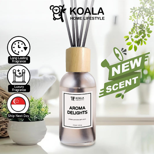 Koala Home Aromatherapy Essential Oil Aroma Reed Diffuser Air Freshener Hotel Scents 115ml Gifts