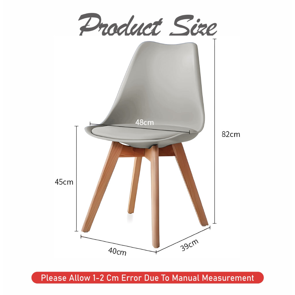 Koala Home Dining Chair/PU/Office Eames Chair Nordic Style Dining Chair/Leisure Coffee Chair, Hotel Stool Ergon