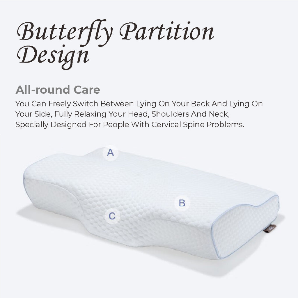 Koala Home Contour Memory Foam Pillow, Cervical Pillows for Sleeping, For Side, Washable Pillowcase