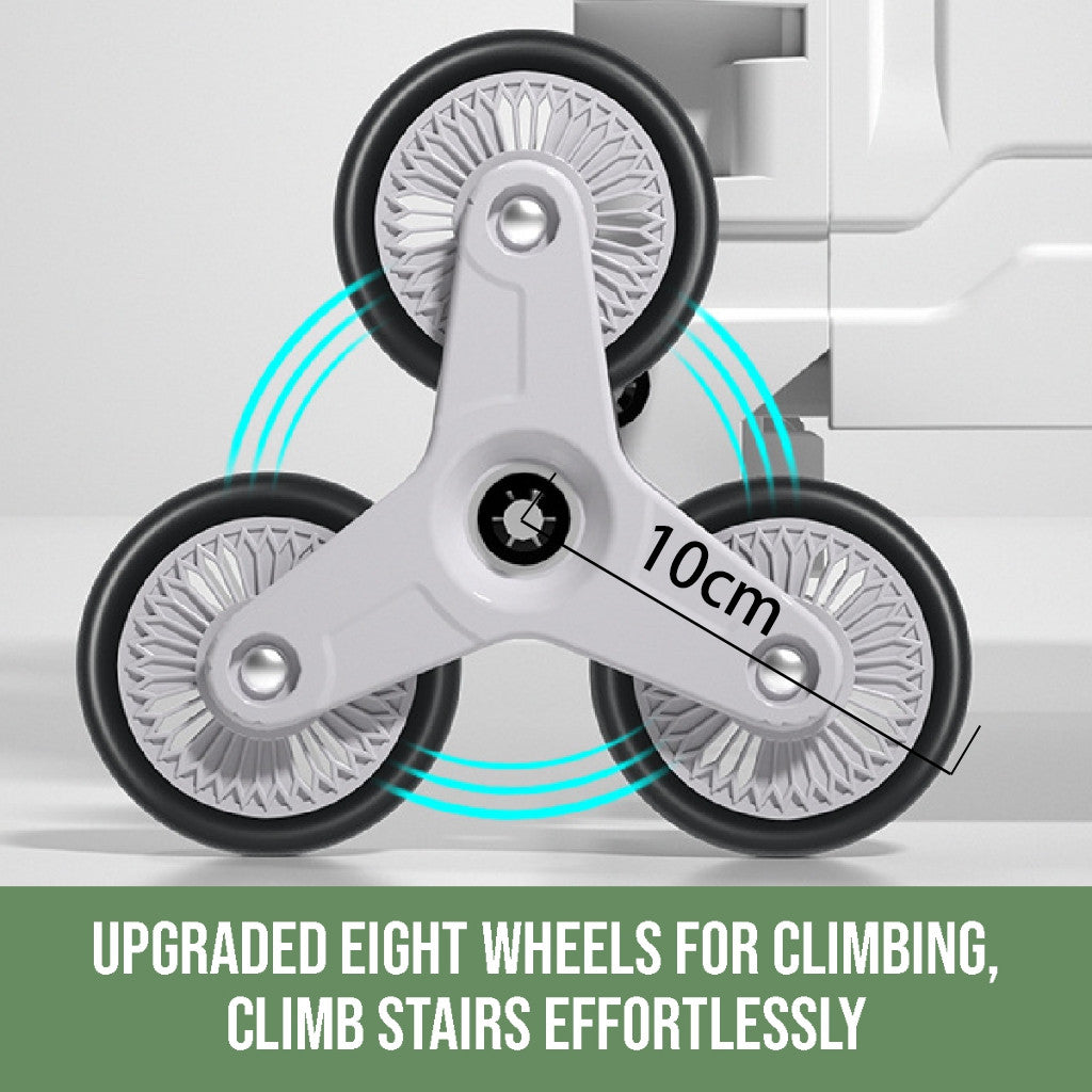 Koala Home Foldable Trolley Foldable Grocery Trolley Shopping Large Utility Cart /with 360 Wheel Collapsible