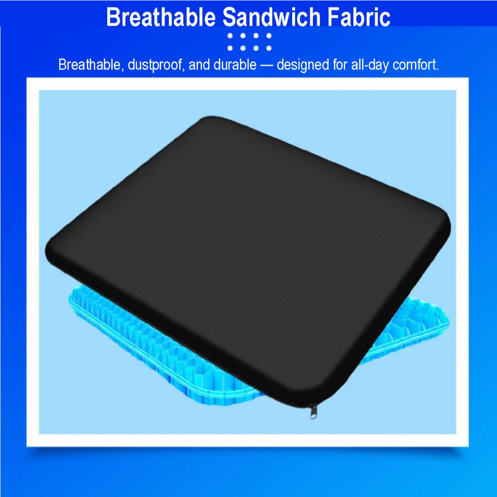 Koala Home Gel Seat Cushion / Lumbar Back Support / Chair & Car Cushion Pad / Egg Sitter