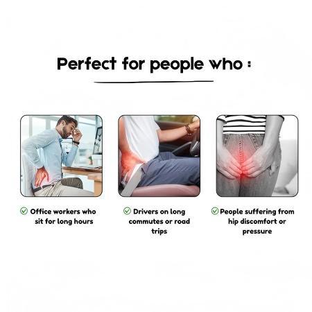 Koala Home Gel Seat Cushion / Lumbar Back Support / Chair & Car Cushion Pad / Egg Sitter