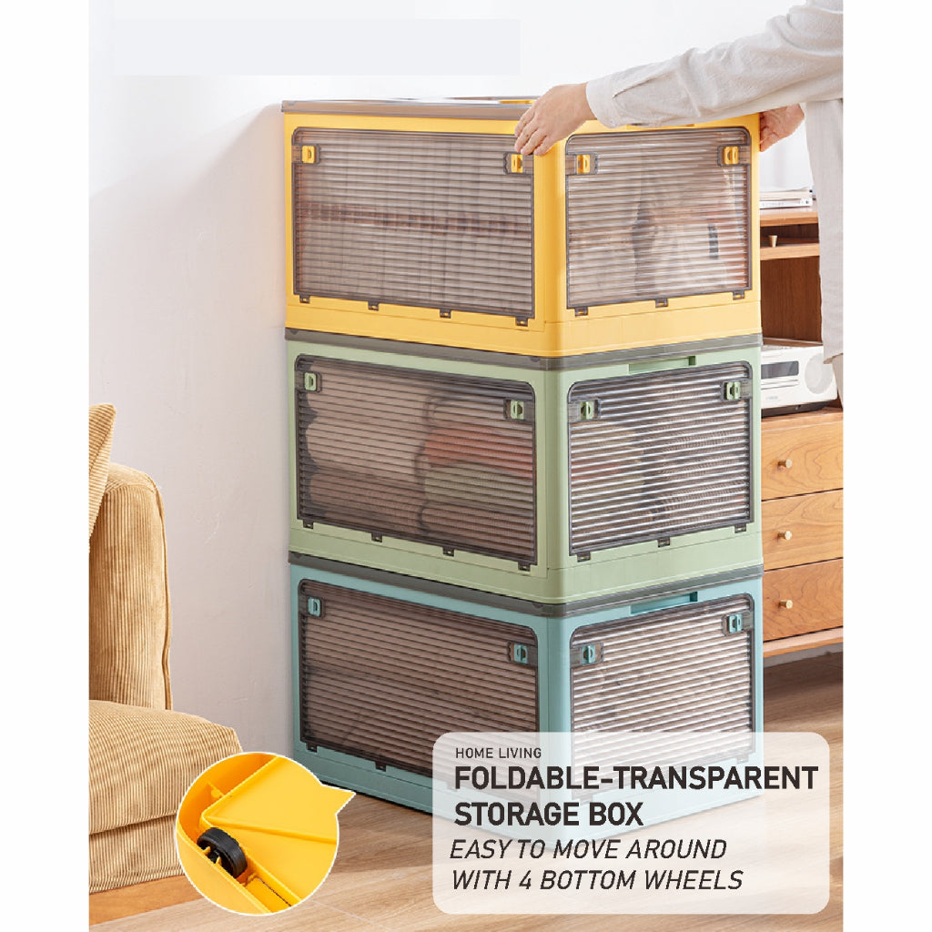 Koala Home Transparent Foldable Storage Stackable Box Drawer Home Cabinet Wardrobe Storage Toy Clothing Organizer Boxe