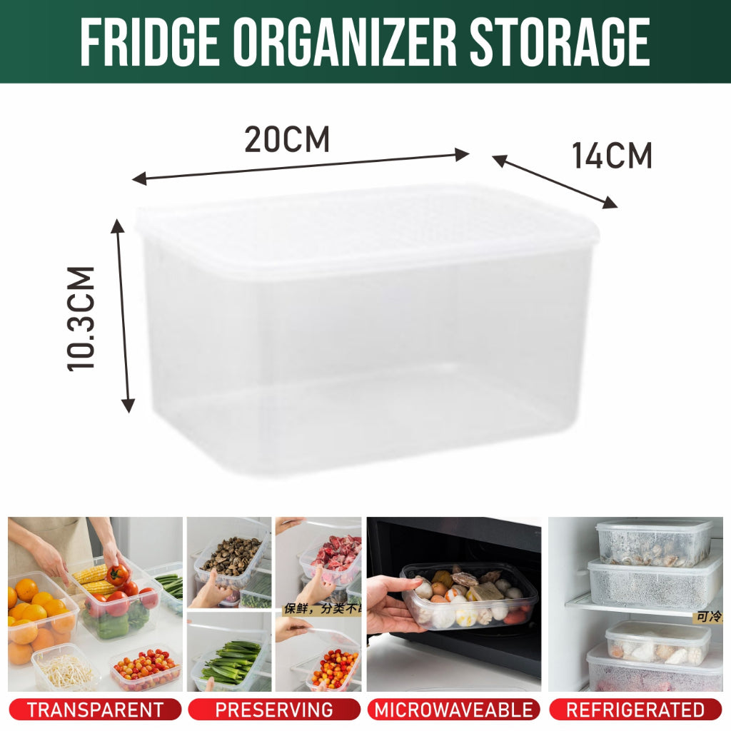 Koala Home Fridge Organizer Boxes/Storage Drawer/Refrigerator Organizer/Kitchen Storage Box/Food Container Jar