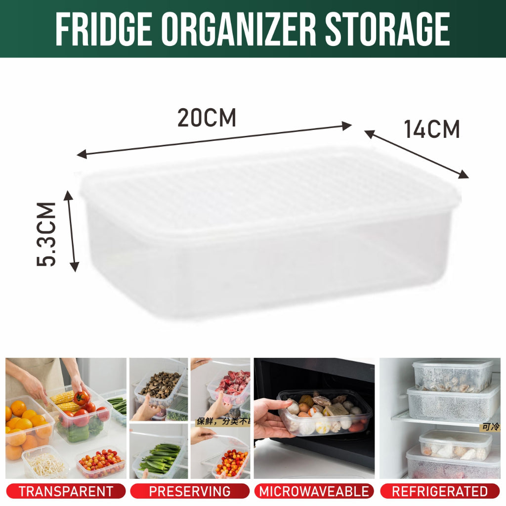 Koala Home Fridge Organizer Boxes/Storage Drawer/Refrigerator Organizer/Kitchen Storage Box/Food Container Jar