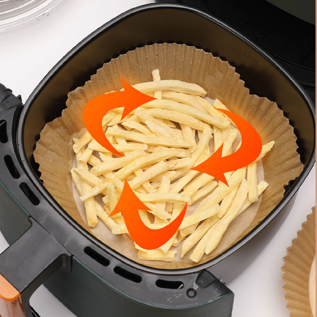 Koala Home Air Fryer Paper Disposable Oilproof Liners Non-Stick Parchment  Steamer Oven Baking  100pcs / 50Pcs