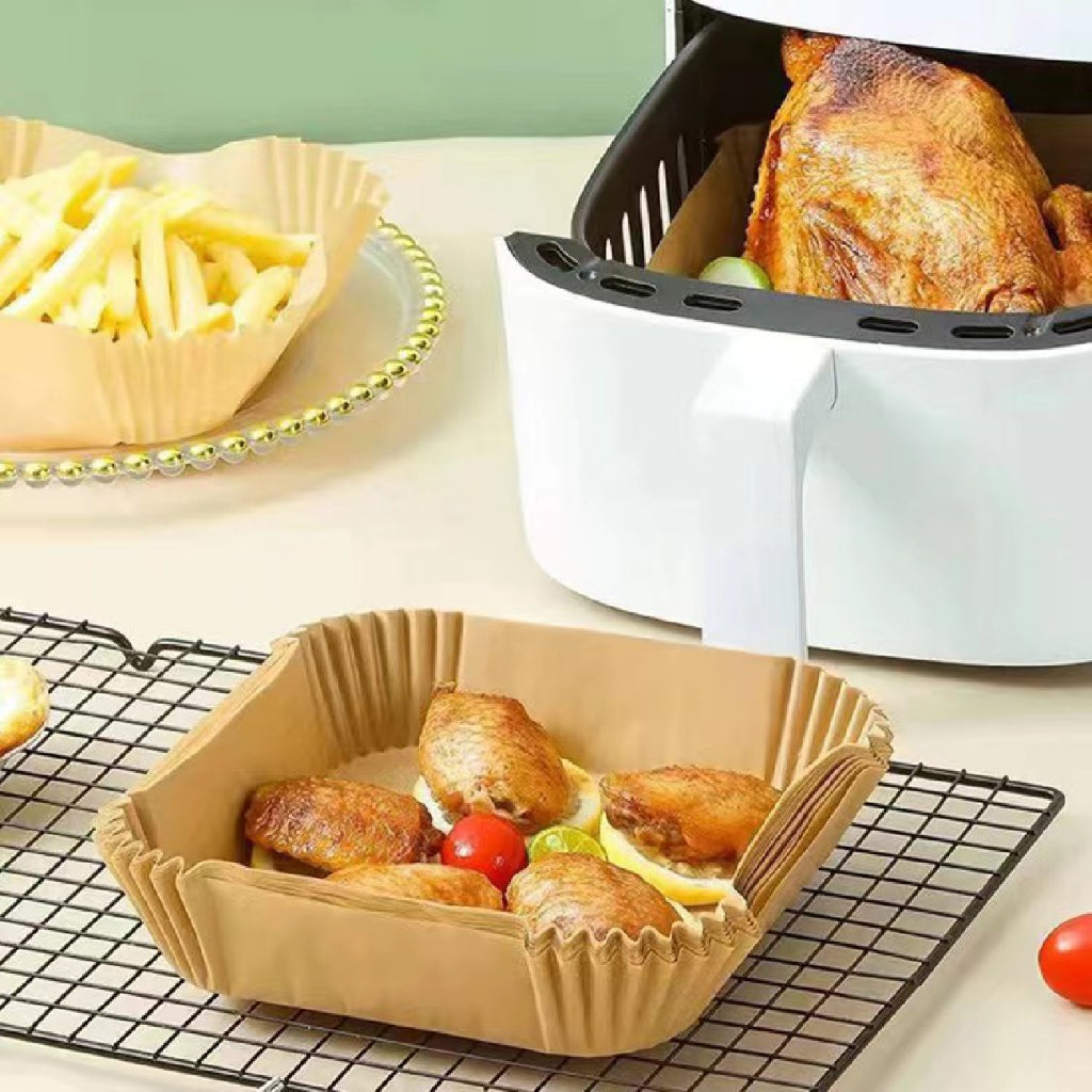 Koala Home Air Fryer Paper Disposable Oilproof Liners Non-Stick Parchment  Steamer Oven Baking 100pcs / 50Pcs