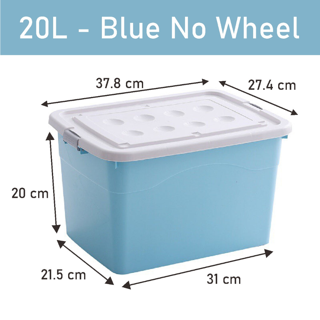 Koala Home Storage Box / Plastic Stackable Container Large Capacity with Wheels for Clothes Toys (8L - 107L)