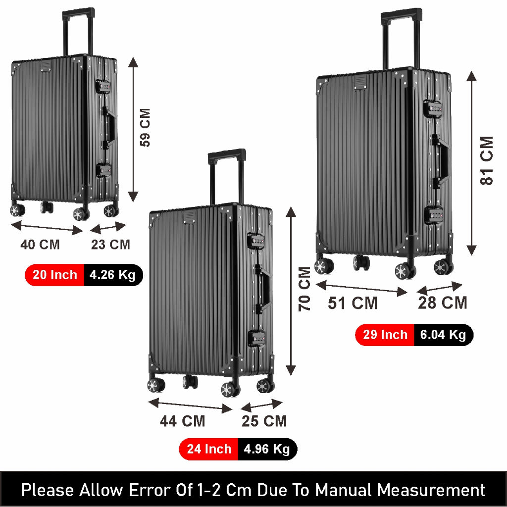 Full aluminium sales magnesium luggage