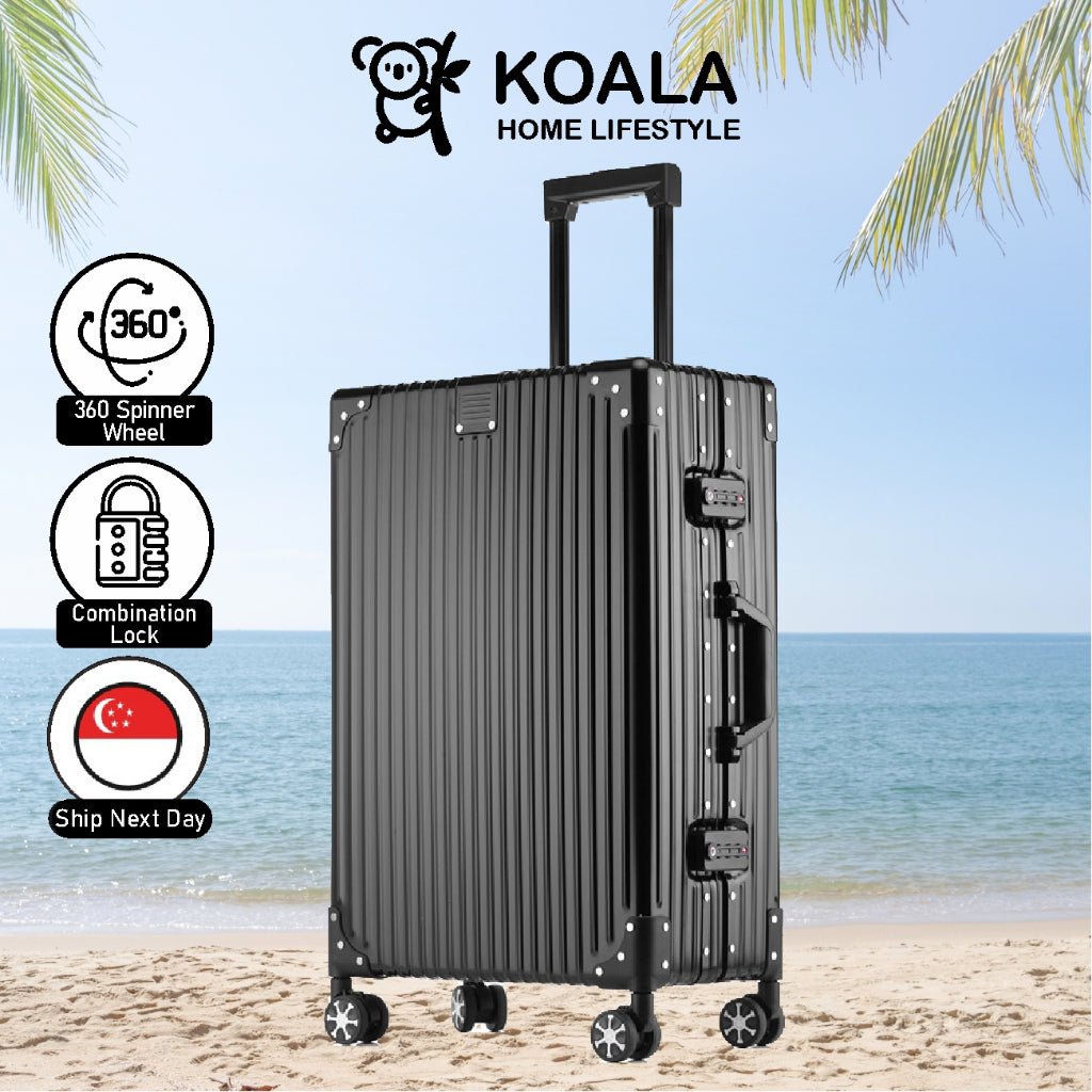 Koala Home Full Aluminum Magnesium Luggage/Spinner Travel Suitcase/Travel Trolley With Wheel TSA 20/24 inch