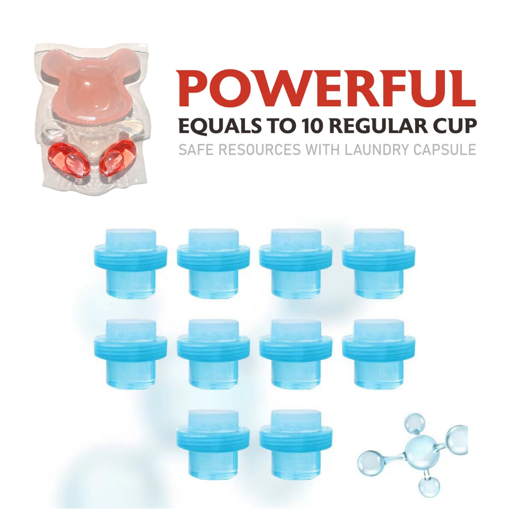 Koala Home Laundry Capsules 3 in 1 Detergent Capsules Fragrance Beads Bacteria Mite Removal 8x Cleaning 30 Pods