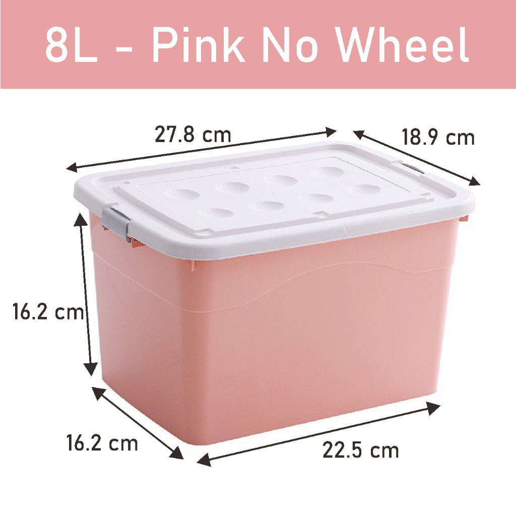 Koala Home Storage Box / Plastic Stackable Container Large Capacity with Wheels for Clothes Toys (8L - 107L)