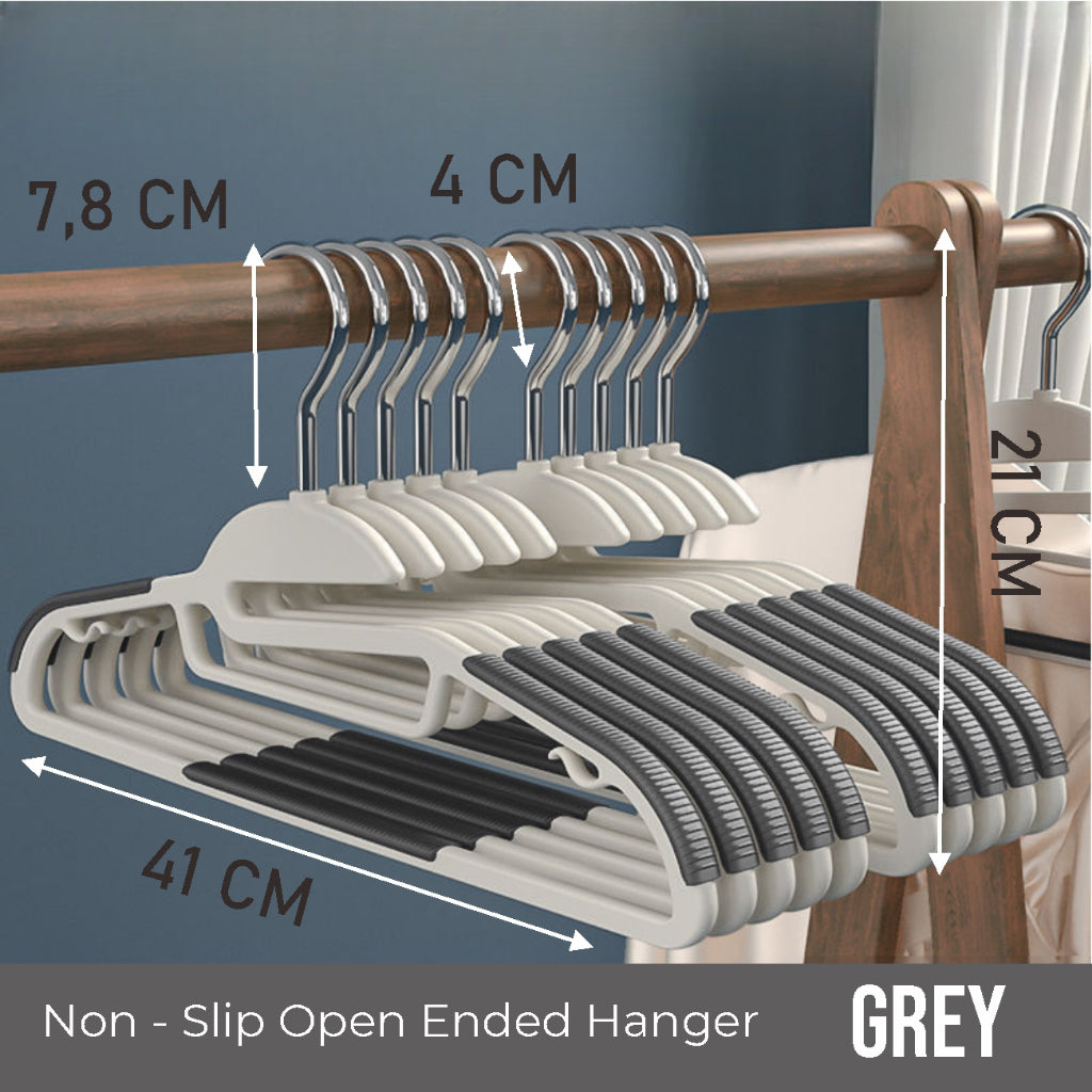 Koala Home 10pcs Hanger Clothes Set Anti-Slip Hangers Wardrobe Closet Organizer Stainless Steel Adult/Kids