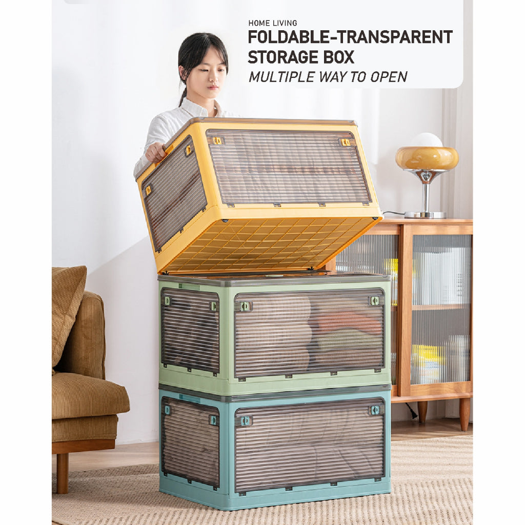 Koala Home Transparent Foldable Storage Stackable Box Drawer Home Cabinet Wardrobe Storage Toy Clothing Organizer Boxe